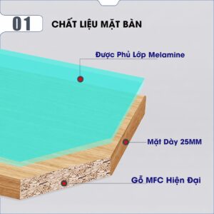 Bàn chân U hệ nâng Fami BLV74-D khung đen
