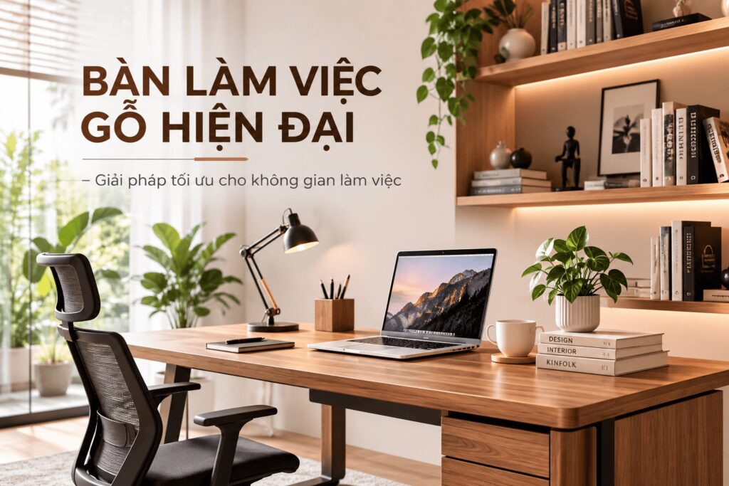 Bàn Làm Việc Gỗ Hiện Đại – Giải Pháp Tối Ưu Cho Không Gian Làm Việc